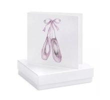 CRUMBLE & CORE EARRING CARD BALLET SHOES NO TEXT