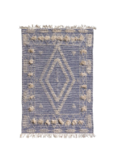 CHEHOMA BLUE COTTON RUG SIGNS