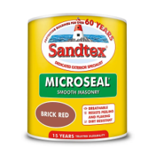 SANDTEX MASONRY PAINT SMOOTH MICROSEAL - BRICK RED