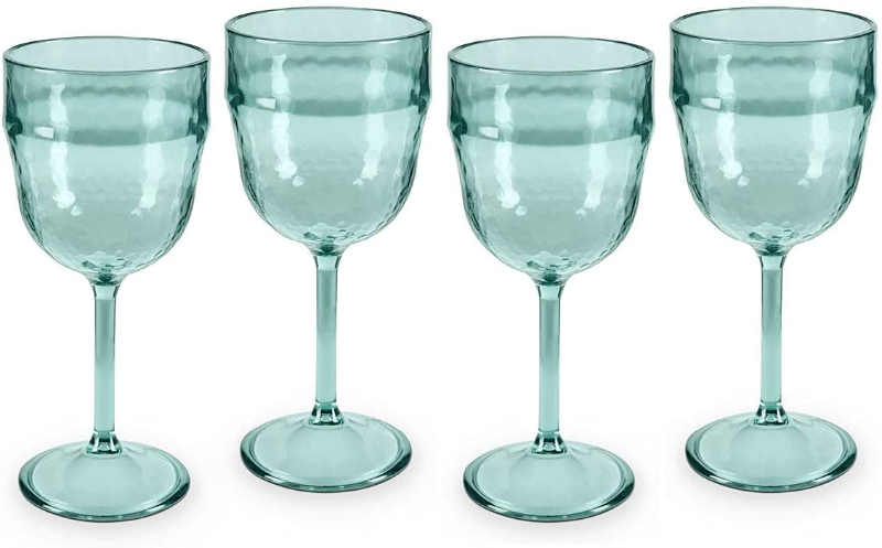 COAST & COUNTRY FRESCO PLASTIC WINE GLASS SET