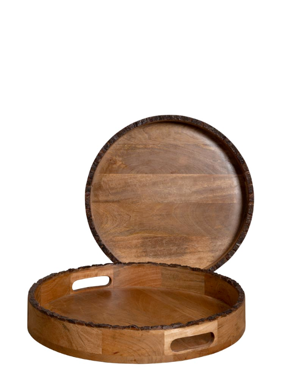 CHEHOMA ROUND TRAYS FOREST LARGE