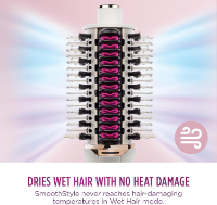 SHARK SMOOTHSTYLE HOT BRUSH & SMOOTHING COMB HT202UK