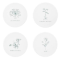 MB GARDEN SET OF 4 COASTERS FLOWERS