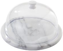 H352 Judge Marble Cheese Board and Dome 18cm-medium