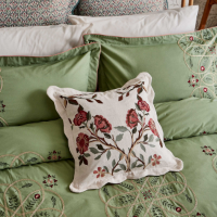 WILLIAM MORRIS BROPHY EMBROIDERY DUVET COVER GREEN