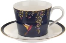 SARA MILLER CHELSEA DOLL CUP & SAUCER NAVY