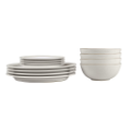 NATURAL CANVAS 12 PIECE TABLEWARE SET