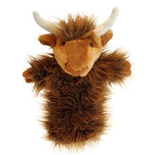 LONG-SLEEVED GLOVE PUPPETS: HIGHLAND COW
