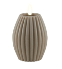 DELUXE HOMEART STRIPE LED CANDLE