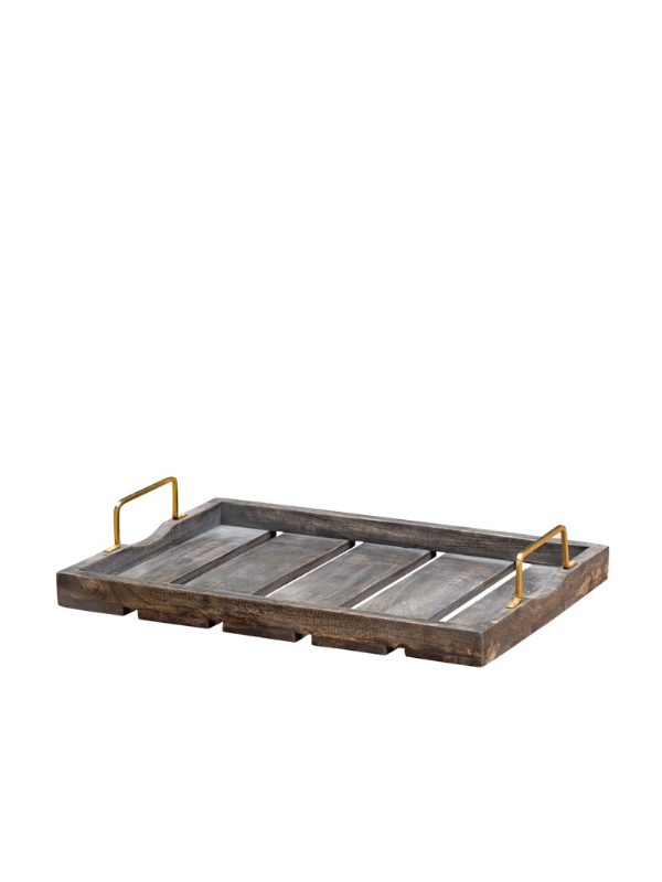 CHEHOMA MANGO TRAY WITH IRON HANDLES