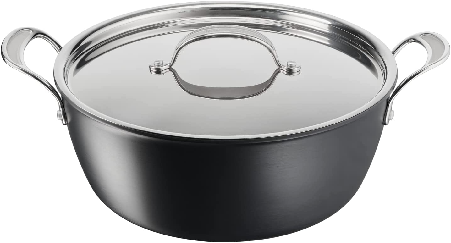 TEFAL JAMIE OLIVER CLASSIC HARD ANODISED 30CM BIG BATCH COOKING PAN -  Warden Brothers