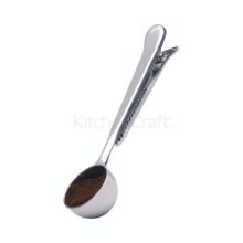 KITCHEN CRAFT LE'XPRESS STAINLESS STEEL COFFEE MEASURE AND BIG CLIP