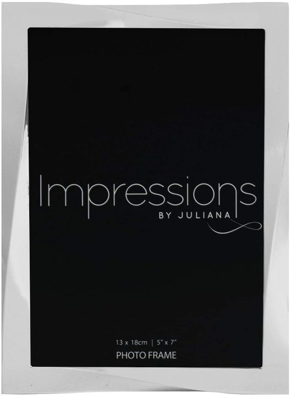 IMPRESSIONS SILVERPLATED TWISTED EDGE PHOTO FRAME 4*6"