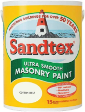 SANDTEX MASONRY PAINT SMOOTH MICROSEAL - COTTON BELT