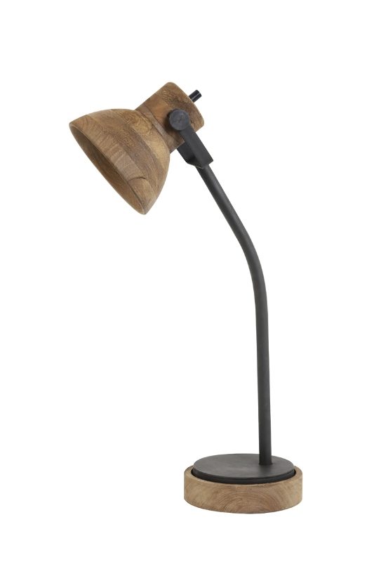 LIGHT & LIVING DESK LAMP 30*18*64CM IMBERT DARK BROWN-MATT BLACK