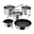 STELLAR 7000 5 PIECE DRAININGS SAUCEPAN SET