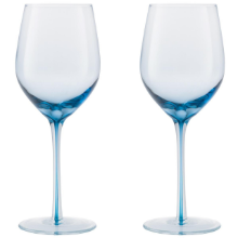 DENBY COLOURS RED WINE GLASSES (BLUE) SET OF 2