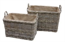 LOWS OF DUNDEE RECTANGULAR BASKET ON WHEELS SMALL