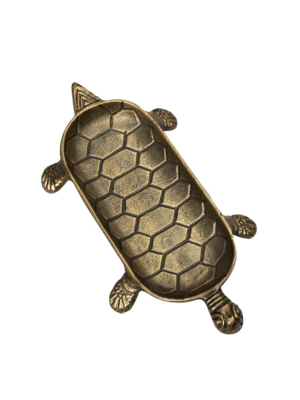 CHEHOMA GOLDEN TURTLE TRINKET TRAY