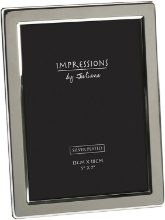 IMPRESSIONS SILVERPLATED PHOTO FRAME OBLONG THIN-5*7"