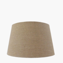 PACIFIC MILOS 30CM NATURAL LINEN TAPERED SHADE