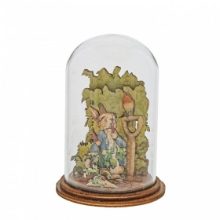 PETER RABBIT WITH RADISHES WOODEN FIGURINE