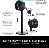 SHARK FLEXBREEZE PORTABLE FAN