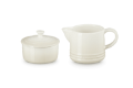 LE CREUSET 300ML MILK & 250ML SUGAR SET - MERINGUE