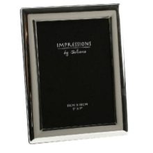 IMPRESSIONS SILVERPLATE PHOTO FRAME CURVED EDGE-5*7"