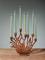 CHEHOMA 7 CANDLESTICK RUSTY CORAL