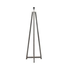 PACIFIC LIFESTYLE WHITBY GREY WASH WOOD TAPERED 4 POST FLOOR LAMP
