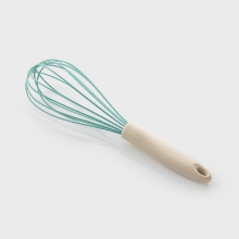 SILICONE WHISK 29CM-BUTTERMILK / TURQUOISE