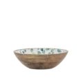 EUCALYPTUS BOWL SMALL GREEN NATURAL WHITE