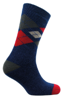 QUEST MENS LIGHTWEIGHT THERMAL INSULATED ARGYLE SOCKS