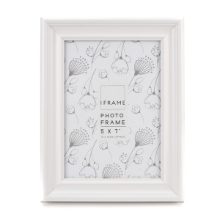 IMPRESSIONS IFRAME WHITE THICK WOOD PHOTO FRAME 5*7"