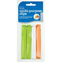 KITCHENCRAFT BAG CLIPS LARGE PACK OF 4