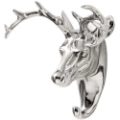 NICKEL STAG COAT HOOK 21CM