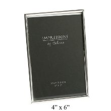 IMPRESSIONS SILVERPLATED PHOTO FRAME OBLONG THIN-4*6"