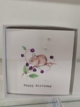 CRUMBLE & CORE MOUSE BIRTHDAY EARRING CARD