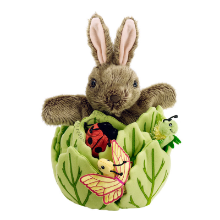 HIDE-AWAY PUPPETS: RABBIT IN A LETTUCE (WITH 3