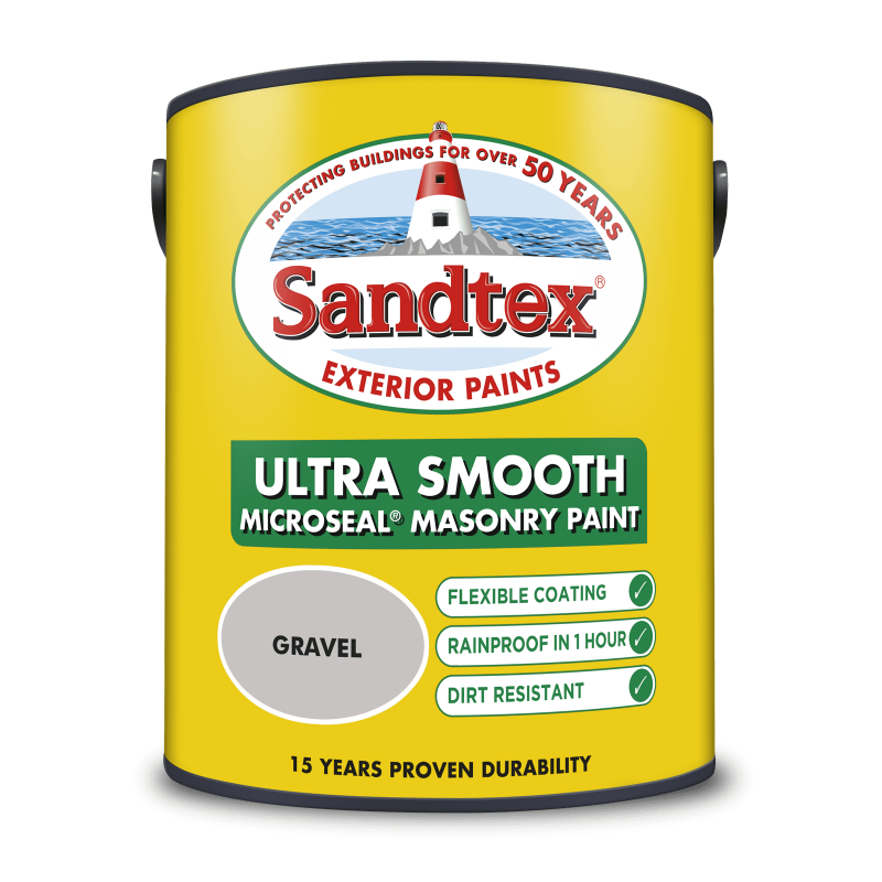 SANDTEX MASONRY PAINT SMOOTH MICROSEAL - GRAVEL