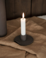 STOREFACTORY EKARP-SMALL BROWN CANDLESTICK