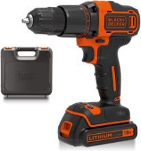 BLACK & DECKER BCD700S1K 18V HD WITH 1.5AH BATTERY AND KIT