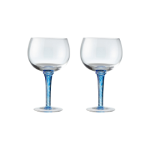 DENBY IMPERIAL BLUE SET OF 2 GIN GLASSES