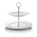 NEWBRIDGE WHITEWARE 2 PLATE CAKE STAND