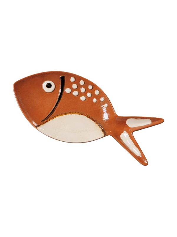 CHEHOMA ORANGE FISH DISH BUBBLE