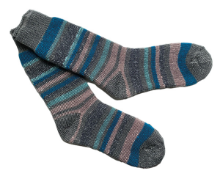 QUEST LADIES THERMAL INSULATED STRIPED SOCKS