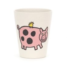 JELLYCAT FARM TAILS BAMBOO CUP 9 x 7CM