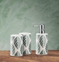 KLEINE WOLKE LEAF STONEWARE PACFIC SOAP DISPENSER