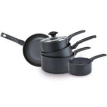 PRESTIGE 9*TOUGHER S/STEEL COOKWARE SET WITH FREE MILKPAN 4P